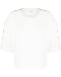 Peserico - Appliqué-detail Half-sleeve T-shirt - Lyst