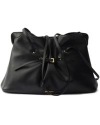 Prada - Dada Large Nappa Leather Tote Bag - Lyst