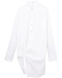 Helmut Lang - Robe-Chemise À Détail Nœud - Lyst