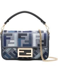 Fendi - Mini Baguette Cross Body Bag - Lyst