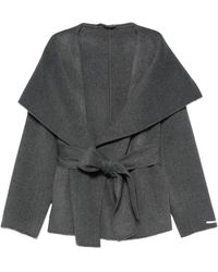 Marella - Abrigo Mllpulcino Con Cinturón Y Cuello Esmoquin - Lyst