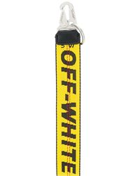Off-White c/o Virgil Abloh Llavero con diseño de cinta industrial - Amarillo