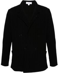 Lardini - Knitted Double-breasted Blazer - Lyst