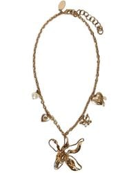 Twinset - Flower Charm Necklace - Lyst