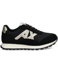 ARMANI EXCHANGE - Logo-Detail Sneakers - Lyst
