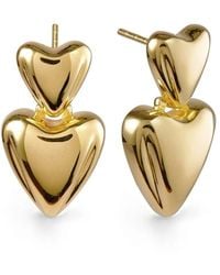 Otiumberg - Heart Stud Earrings - Lyst