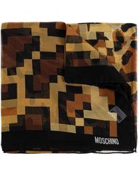 Moschino - Sciarpa Con Stampa Geometrica - Lyst