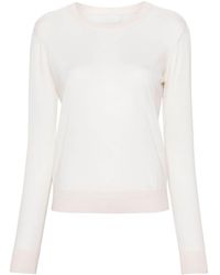 Allude - Crew-neck Cashmere Cropped Jumper - Lyst