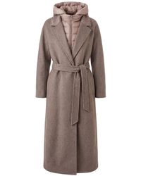Moorer - Olivie Belted Hooded Coat - Lyst