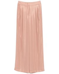 Peserico - Metallic-Effect Wide-Leg Trousers - Lyst