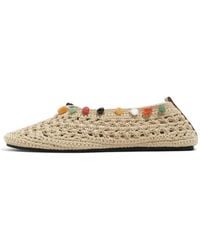 Bimba Y Lola - Natural Crochet Ballerina With Stones - Lyst