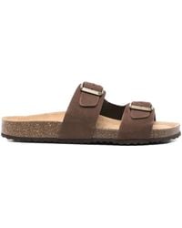 Geox - Brionia Double-Buckle Slippers - Lyst