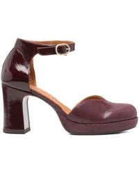 Chie Mihara - 80 Mm Damaho Pumps Met Blokhak En Enkelbandje - Lyst