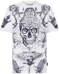 Philipp Plein - Round-Neck Skull-Print T-Shirt - Lyst