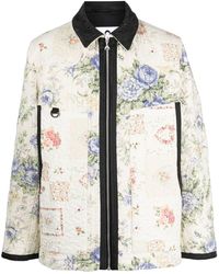 Marine Serre - Boutis Floral-print Quilted Jacket - Lyst