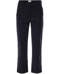 Weekend by Maxmara - Cotton-Velvet Trousers - Lyst