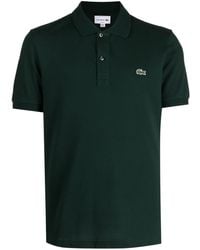 Lacoste - Logo-Patch Cotton Polo Shirt - Lyst