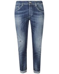 Dondup - Skinny Jeans Met Gerafeld Effect - Lyst