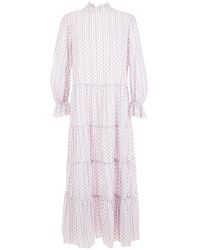 Olympiah - Abito Flocos A Maniche Lunghe - Lyst