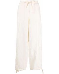 Jil Sander - Tied-Waist Straight Trousers - Lyst