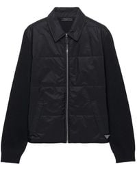 Prada - Wool And Re-Nylon Gabardine Cardigan - Lyst