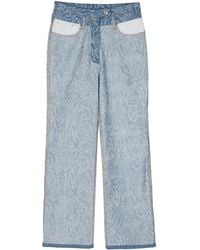 Sonia Rykiel - Zebra High-Rise Flared Jeans - Lyst