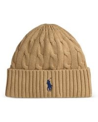 Polo Ralph Lauren - Cable-Knit Beanie Hat - Lyst