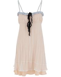 Jil Sander - Silk Mini Dress - Lyst