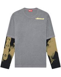 DIESEL - T-Wesher-N3 Cotton T-Shirt - Lyst