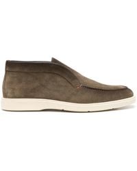 Santoni - Bottines En Daim - Lyst