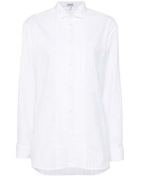 Loewe - Gestreepte Denim Blouse - Lyst
