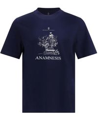 Brunello Cucinelli - T-Shirt mit Statuen-Print - Lyst
