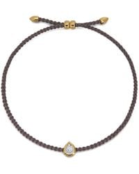 Monica Vinader - Laboratory-Grown Pear-Diamond Bracelet - Lyst