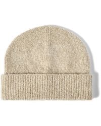 Brunello Cucinelli - Virgin Wool, Silk And Cashmere Ribbed Beanie - Lyst