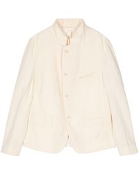 Forme D'expression - Crinkled-finish Button-up Shirt Jacket - Lyst