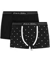Dolce & Gabbana - Bi-Pack Cotton Jersey Boxers - Lyst