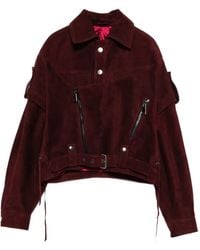 Manokhi - Zip Suede Jacket - Lyst