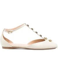 Chloé - Celest T-Bar Embellished Ballet Flats - Lyst
