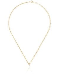 Yvonne Léon - 18Kt Pear Diamond Necklace - Lyst