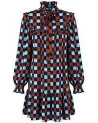 Valentino Garavani - Polka-Dot Ruffled Dress - Lyst