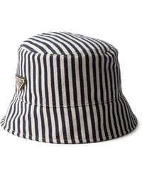 Prada - Cotton Bucket Hat - Lyst