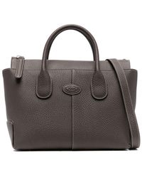 Tod's - Larger Di Leather Tote Bag - Lyst