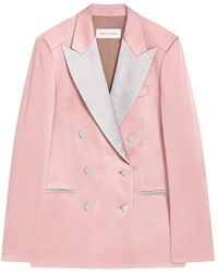 Dries Van Noten - Double-Breasted Tuxedo Blazer - Lyst