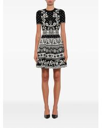 McQueen - Floral-Print Mini Dress - Lyst