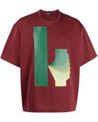 Kolor - T-shirt en coton à logo imprimé - Lyst