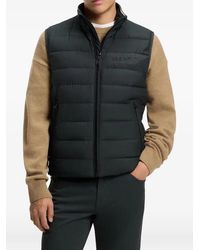 BOSS - Water-Repellent Vest With Logo Detail - Lyst