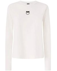 Pinko - Love Birds Logo-Print T-Shirt - Lyst