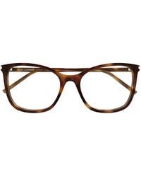 Saint Laurent - Geometric Glasses - Lyst