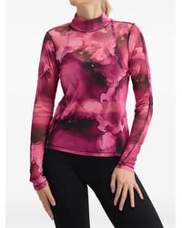 Casall - Abstract-Print Long Sleeve Top - Lyst
