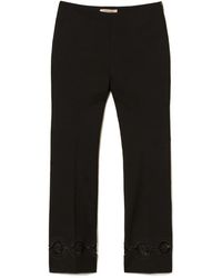 Twinset - Embroidered Floral-Lace Trousers - Lyst
